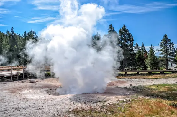 Incendio Parque Nacional Yellowstone — Foto de Stock