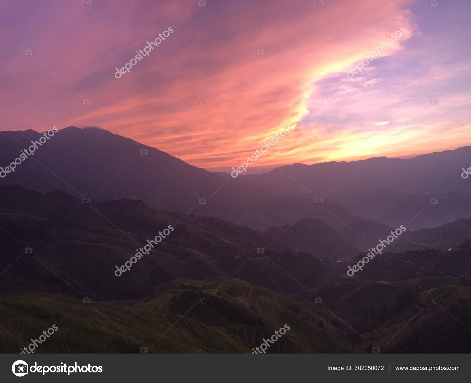 Beautiful Sunset Mountains Stock Photo Image By C Imaginechina Tuchong Beautiful Sunset Mountains Stock Photo Image By C Imaginechina Tuchong