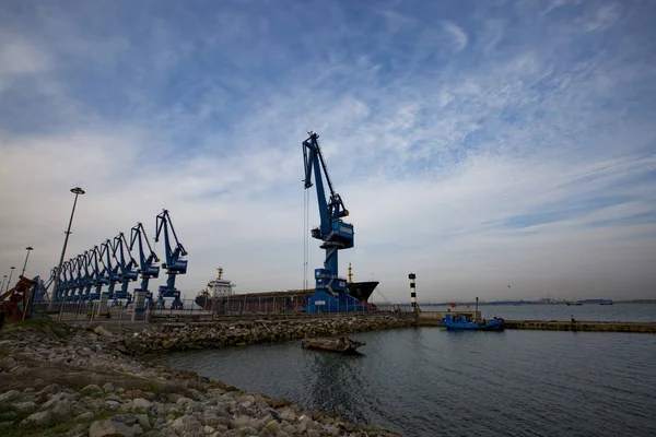 picturesque view of industrial scene