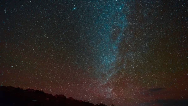 Milky Way Galaxy Night Sky Stras — Stock Photo, Image