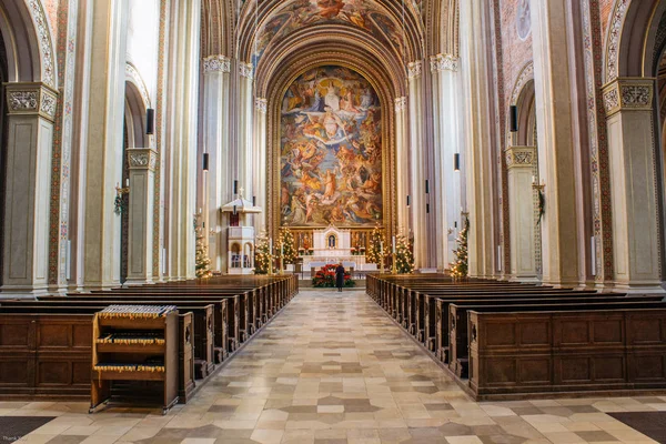 Interior Del Templo Iglesia Catedral — Foto de Stock