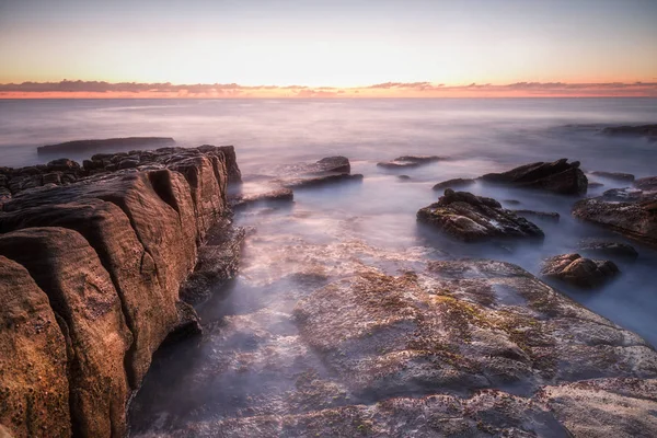 Hermoso Atardecer Sobre Mar — Foto de Stock