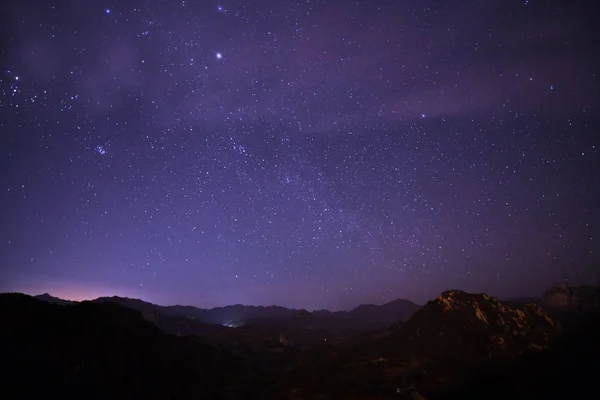 Galaxia Vía Láctea Cielo Nocturno Stras — Foto de Stock