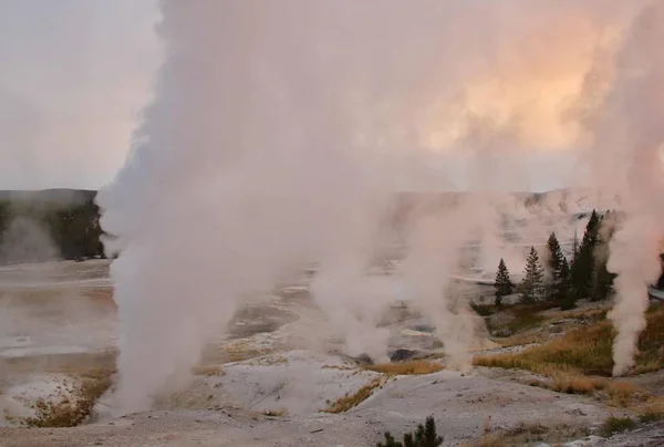 Incendio Parque Nacional Yellowstone — Foto de Stock