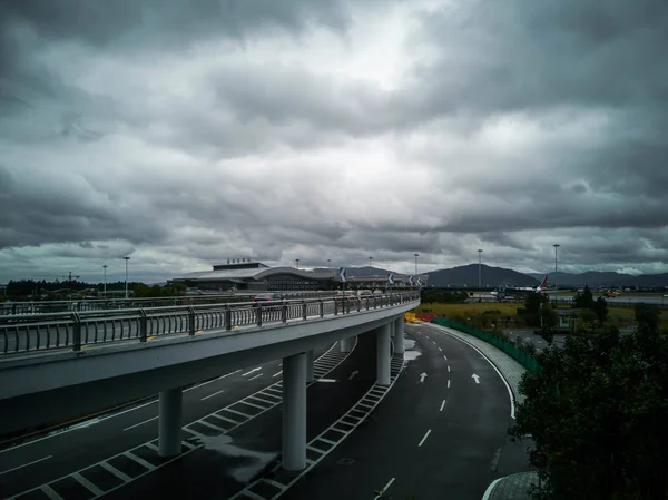 Vista Ciudad Estación Tren — Foto de Stock