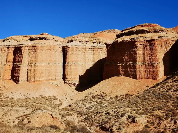 Klippiga Berg Landmärke Och Sandsten — Stockfoto