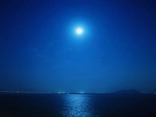 Cielo Nocturno Con Nubes Noche — Foto de Stock