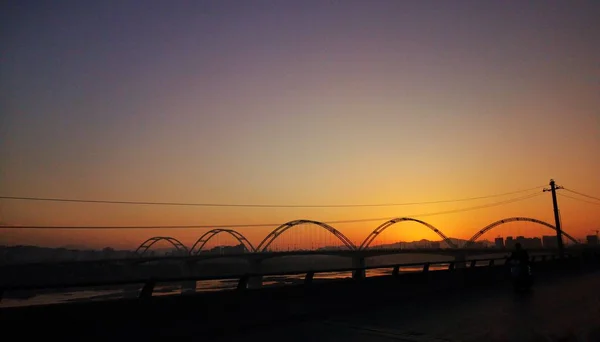 Vista Del Hermoso Paisaje Atardecer — Foto de Stock