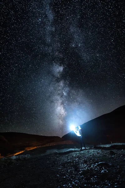 Галактика Чумацький Шлях Небі Зірки — стокове фото