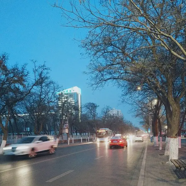 Tráfico Ciudad — Foto de Stock