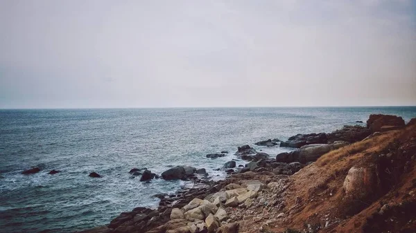 Hermoso Paisaje Marino Con Olas Mar — Foto de Stock