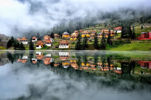 Hermoso Paisaje Lago Norway — Foto de Stock