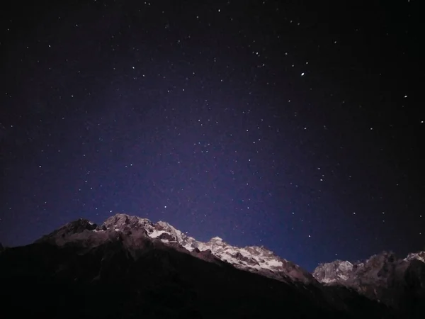 Schöner Nächtlicher Sternenhimmel — Stockfoto