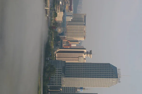 Luftaufnahme Der Stadt Hongkong Stockbild