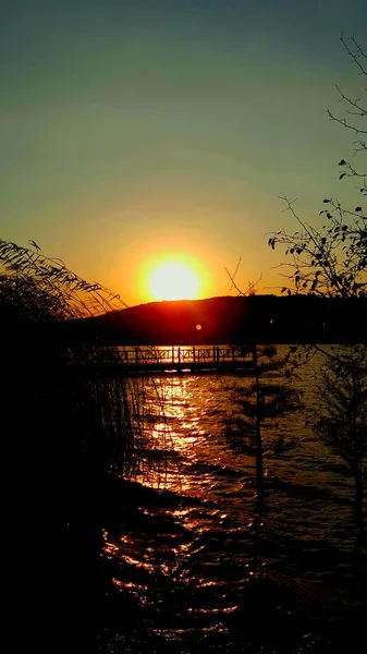 Apus Soare Peste Mare — Fotografie, imagine de stoc
