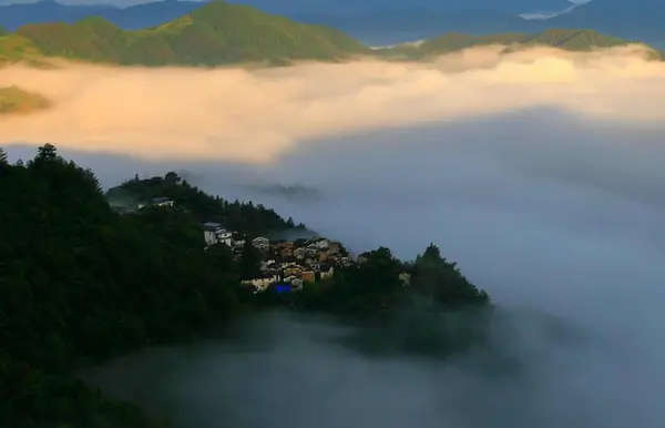 Hermoso Paisaje Montaña Por Mañana — Foto de Stock