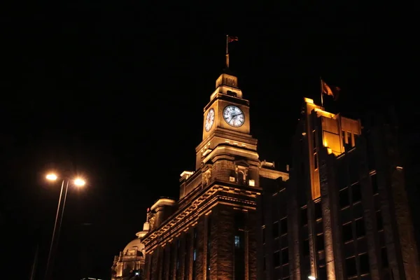 Vista Nocturna Del Ayuntamiento Por Noche — Foto de Stock