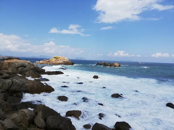 Bellissimo Paesaggio Marino Con Rocce Mare — Foto Stock