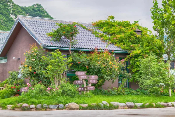 庭の美しい家 — ストック写真