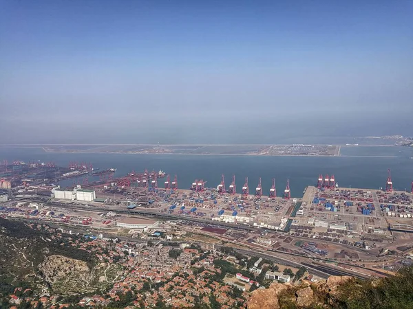 Vista Aérea Ciudad Barcelona España — Foto de Stock