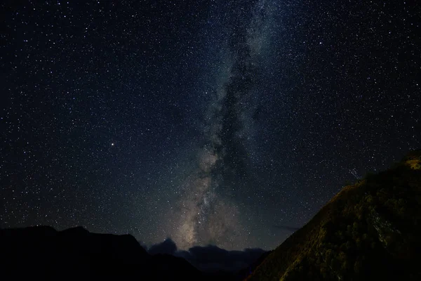 Galaxia Vía Láctea Cielo Nocturno Stras — Foto de Stock