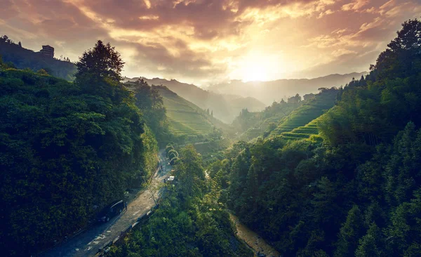 Prachtig Berglandschap Ochtend — Stockfoto