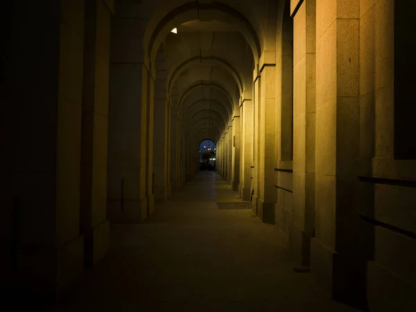 interior of the old city of the night