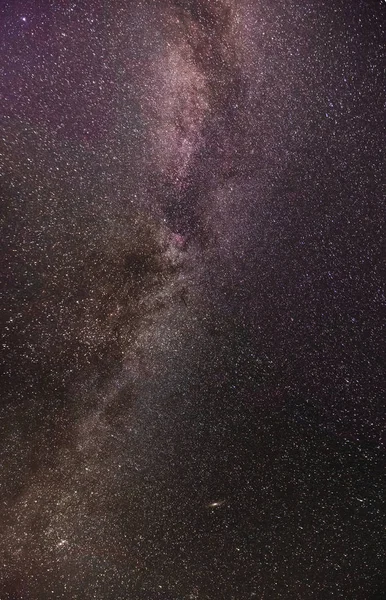 Галактика Чумацького Шляху Нічному Небі Страс — стокове фото