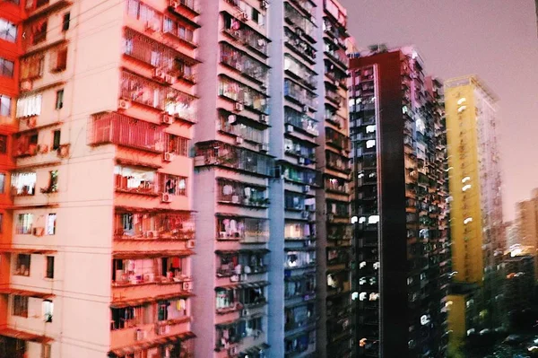 Moderno Edificio Apartamentos Hong Kong — Foto de Stock