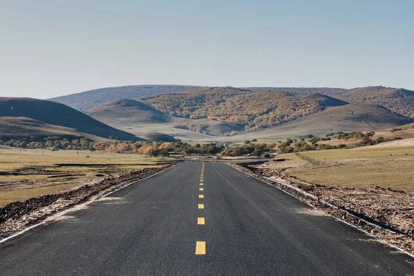 Straße Den Bergen Norden Von Israel — Stockfoto