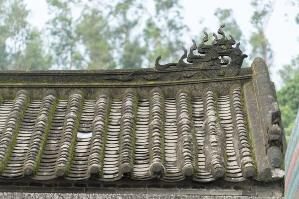 Templo Dragón Estilo Chino Fondo — Foto de Stock