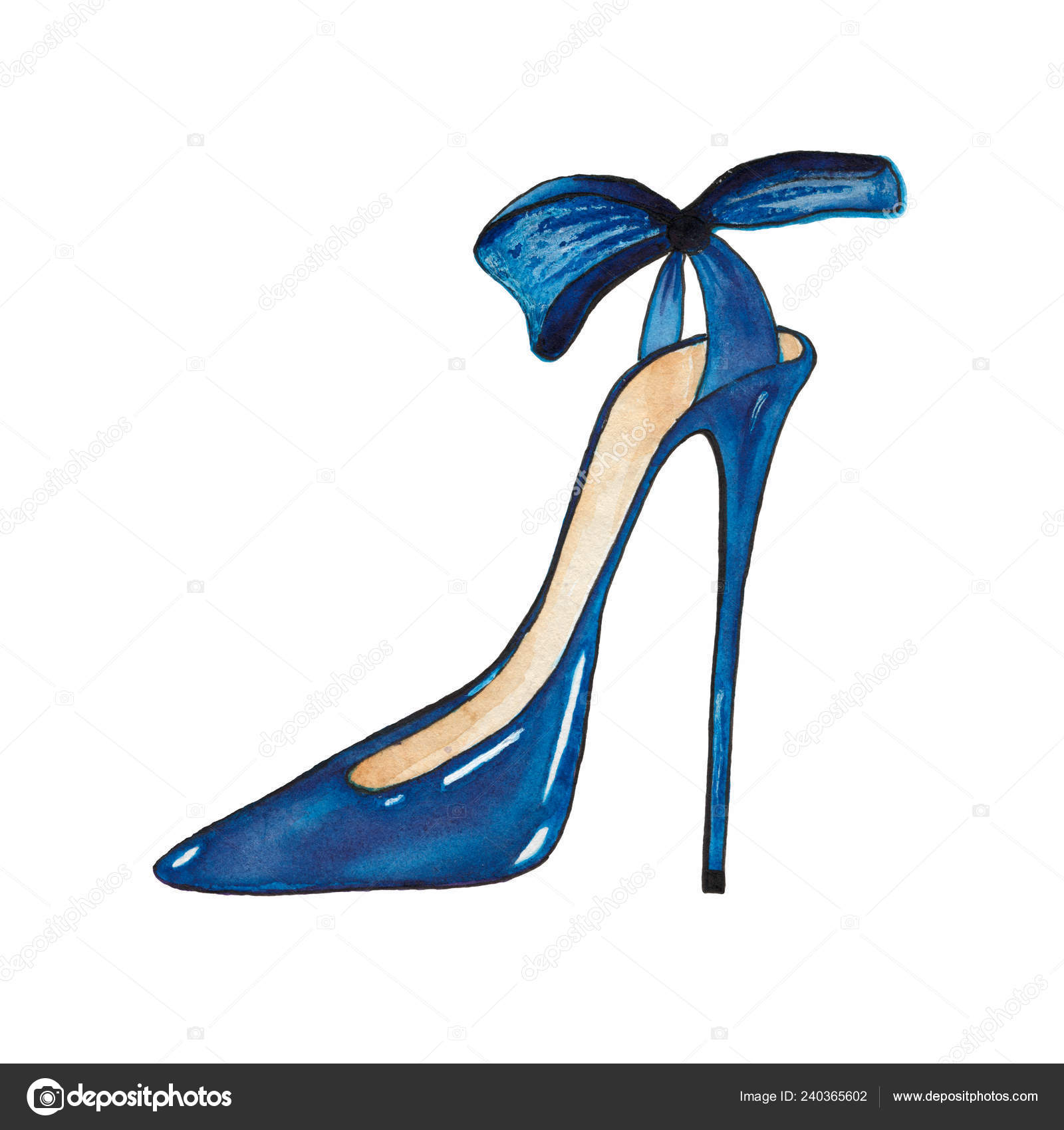 ladies shoes sketch
