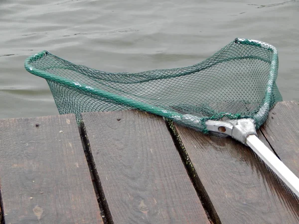 Aparejos Pesca Para Cañas Pescar Flotadores Redes Pesca — Foto de Stock