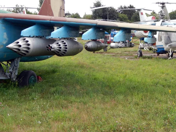 Armamento Aeronaves Helicópteros Foguetes Bombas Canhões — Fotografia de Stock