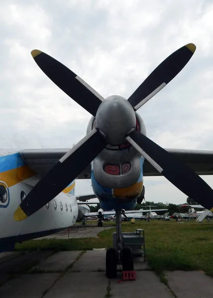 Aviation Engine Propellers Airplane — Stock Photo, Image