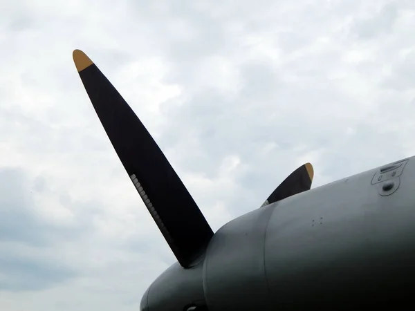 Aviation Engine Propellers Airplane — Stock Photo, Image