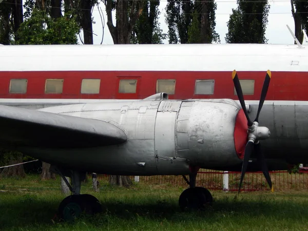 Hélices Motor Aviação Para Avião — Fotografia de Stock