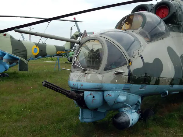 Helicópteros Civis Militares Detalhe — Fotografia de Stock