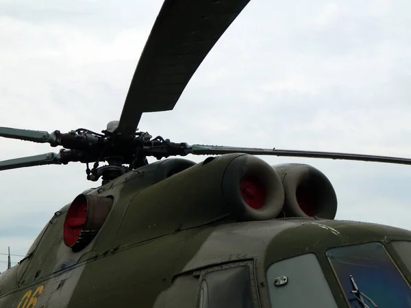 Helikopter Silnika Śmigła Transportu — Zdjęcie stockowe