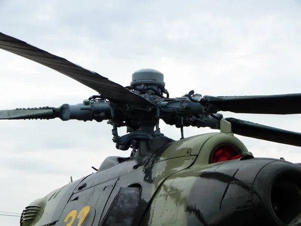 Helikopter Silnika Śmigła Transportu — Zdjęcie stockowe