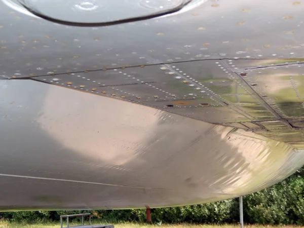 Покрытие Авиационной Текстурой Самолетов Вертолетных Заклепок — стоковое фото