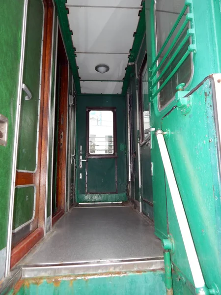 Interior Vagón Ferrocarril Tren — Foto de Stock