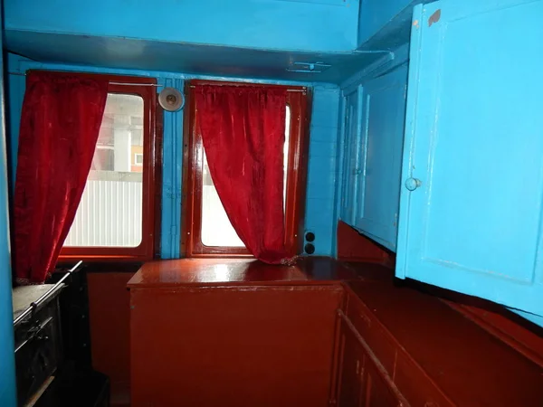 Εσωτερικό Δωμάτιο Σιδηροδρομικού Αυτοκινήτου Αμαξοστοιχία — Φωτογραφία Αρχείου