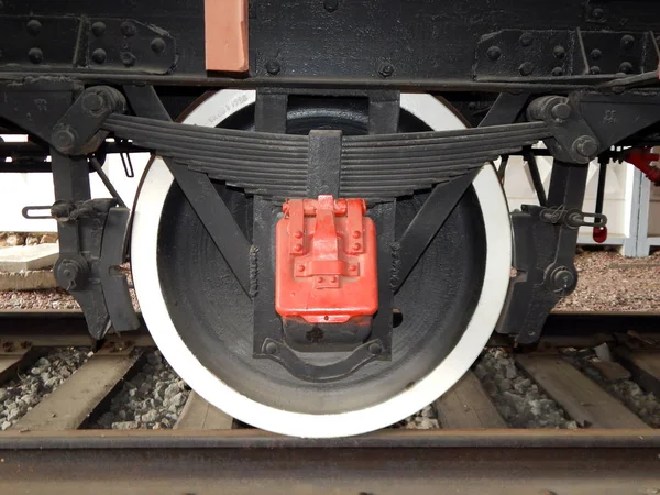 Railway Transport Details Locomotive Wagon — Stock Photo, Image