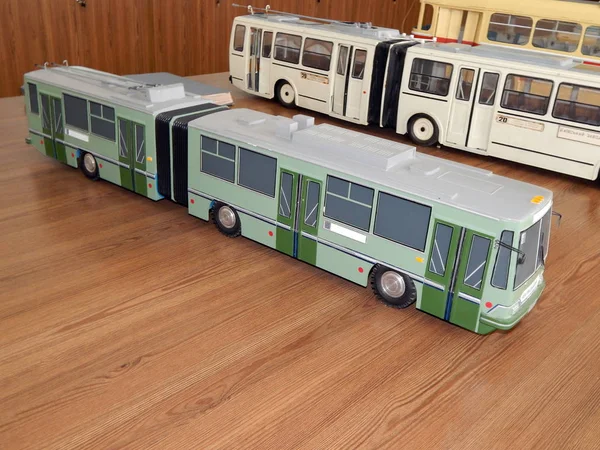 Modelos Trólebus Modelos Transporte Elétrico Cidade — Fotografia de Stock