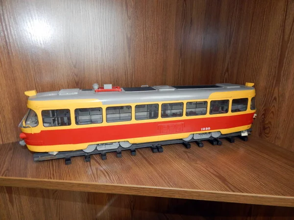 Modelos Trólebus Modelos Transporte Elétrico Cidade — Fotografia de Stock