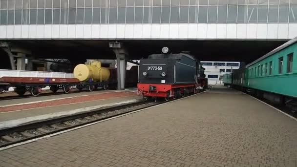 Kiev Ucrania Julio 2018 Museo Del Ferrocarril — Vídeos de Stock