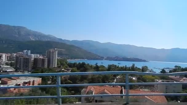Travel Montenegro Adriatic Sea Landscapes — Stock Video