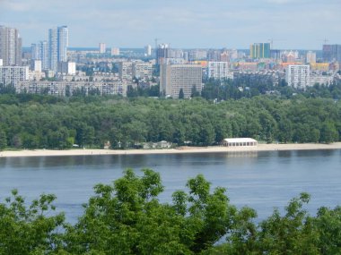 Panorama of the left bank of Kiev and the Dnieper River