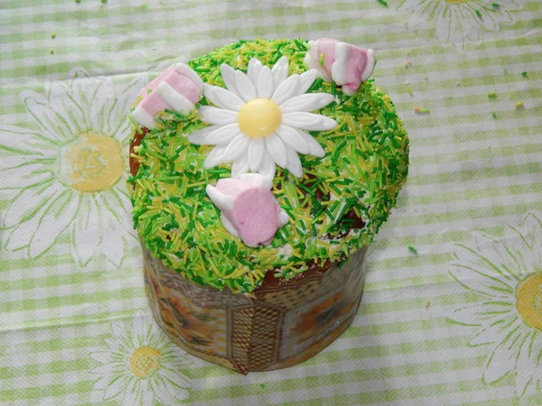 Cupcake Com Cobertura Cozida Para Feriado — Fotografia de Stock